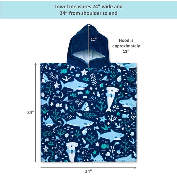 Baba & Bear Kids Hooded Towel - Picture 3 of 11